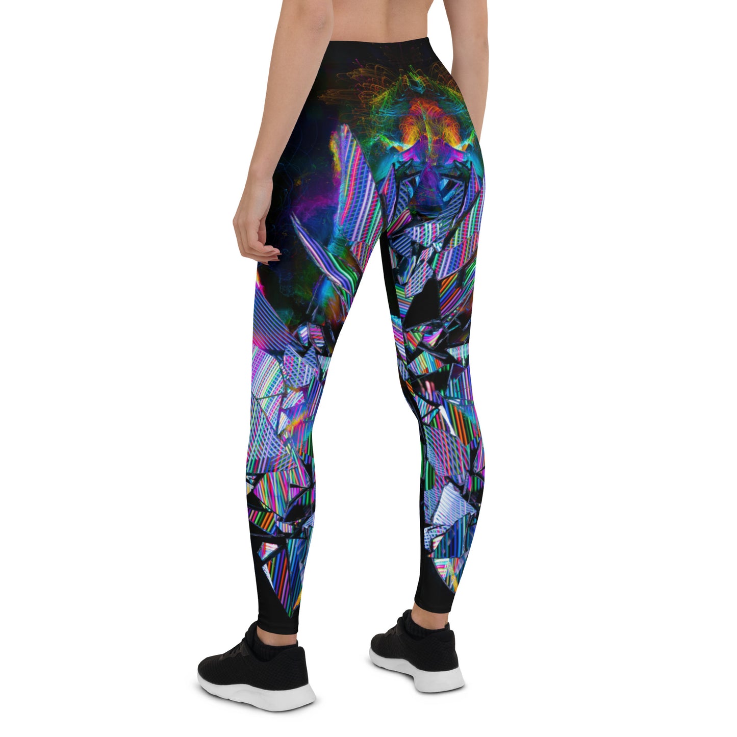 Neon print leggings