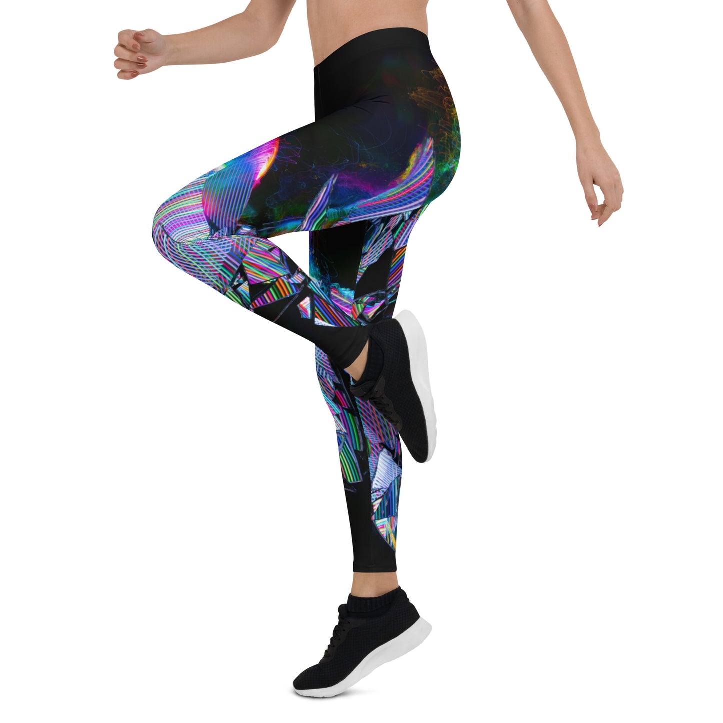 Neon print leggings