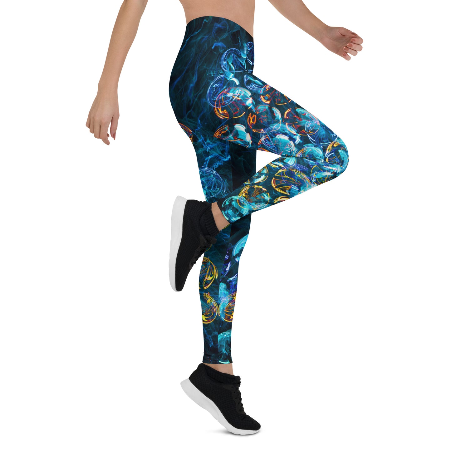 Neon color bubble leggings