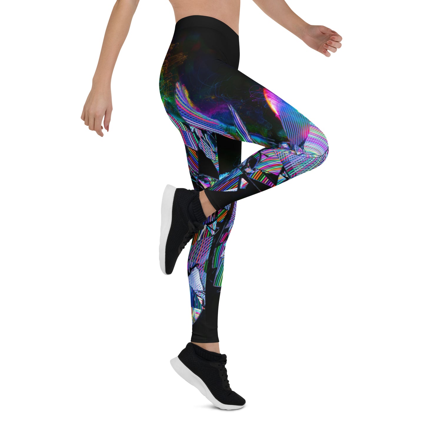 Neon print leggings