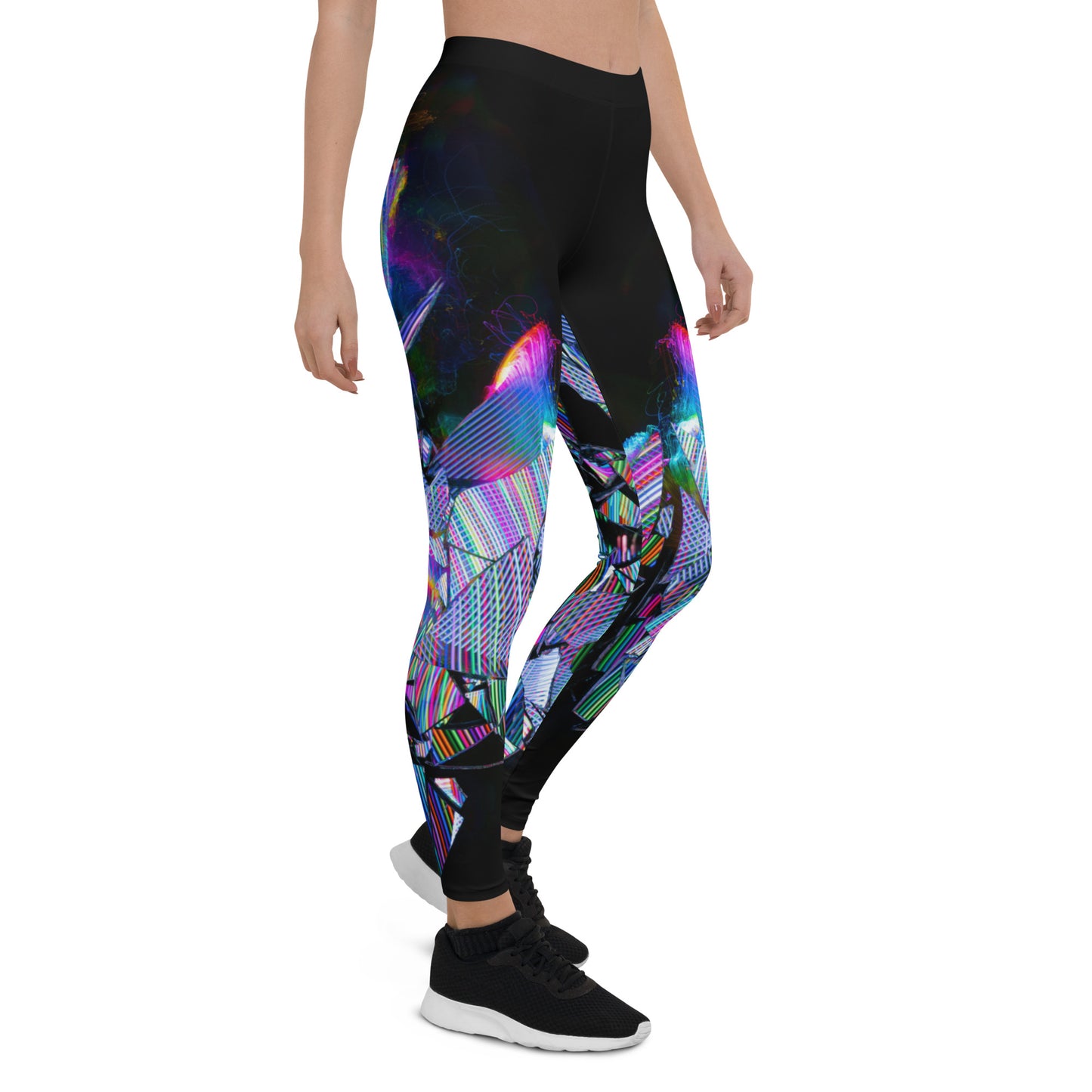 Neon print leggings